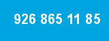 926 865 11 85 926 865 11 85